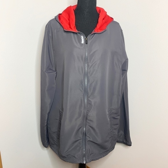 Reebok Grey Lightweight Men's Windbreaker Jacket (XL) - Picture 1 of 8
